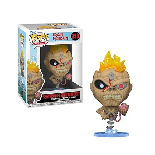 En Oferta Funko Pop Rocks: Iron Maiden - Eddie - Seventh Son Of Seve,Multicolor