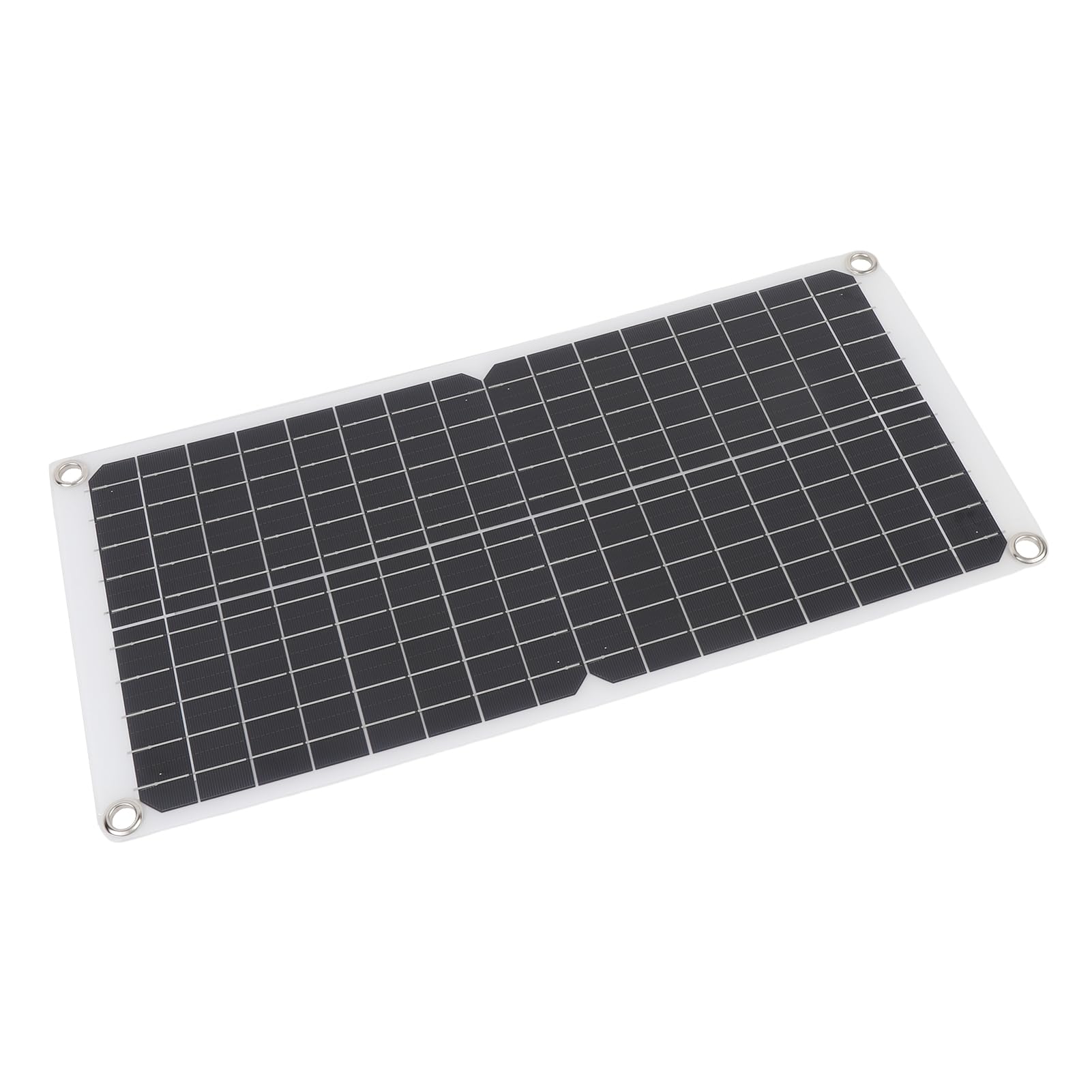 BRRNOO Pannello Solare Monocristallino Flessibile 17W, Kit con Porta USB,