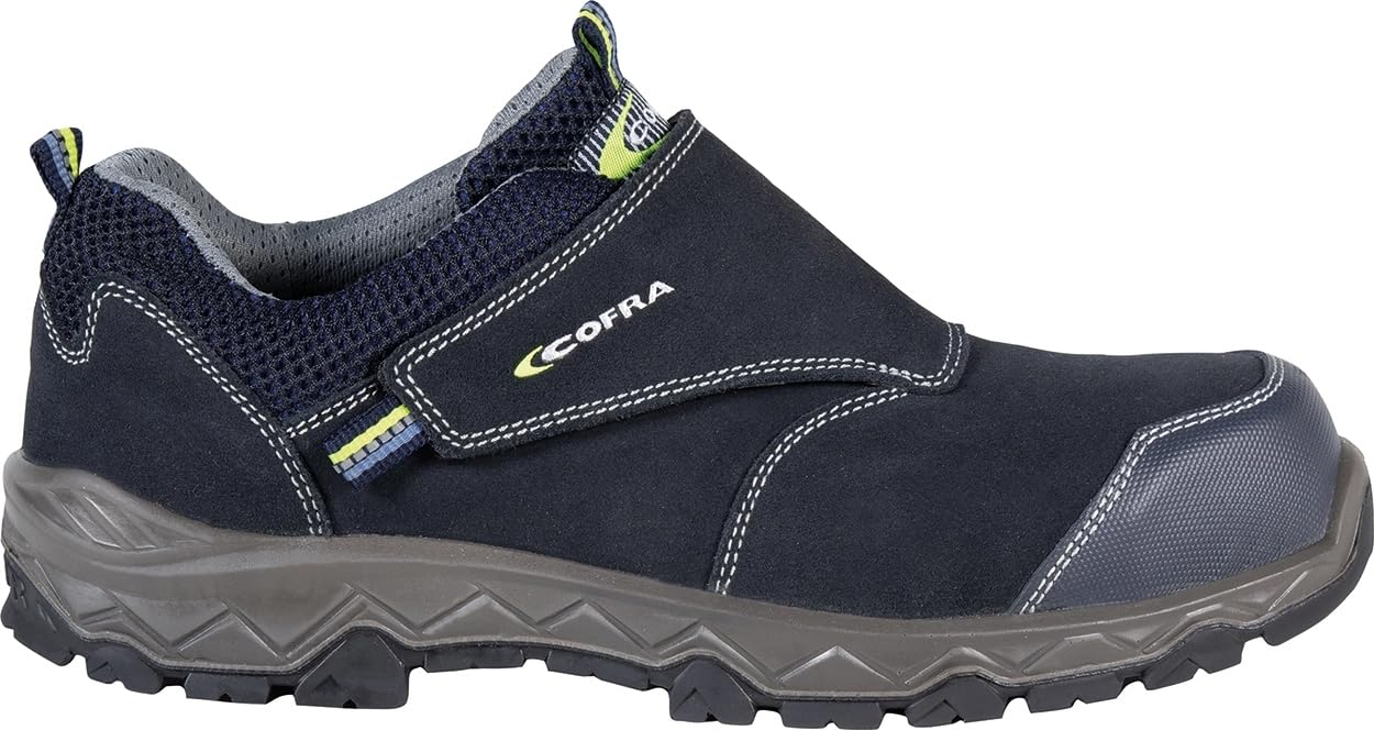 COFRA Pushup Scarpe Antinfortunistica Senza Lacci Chiusura a Strappo S3 Idrorepellenti da Uomo Basse Slip On Calzature da Lavoro Comode