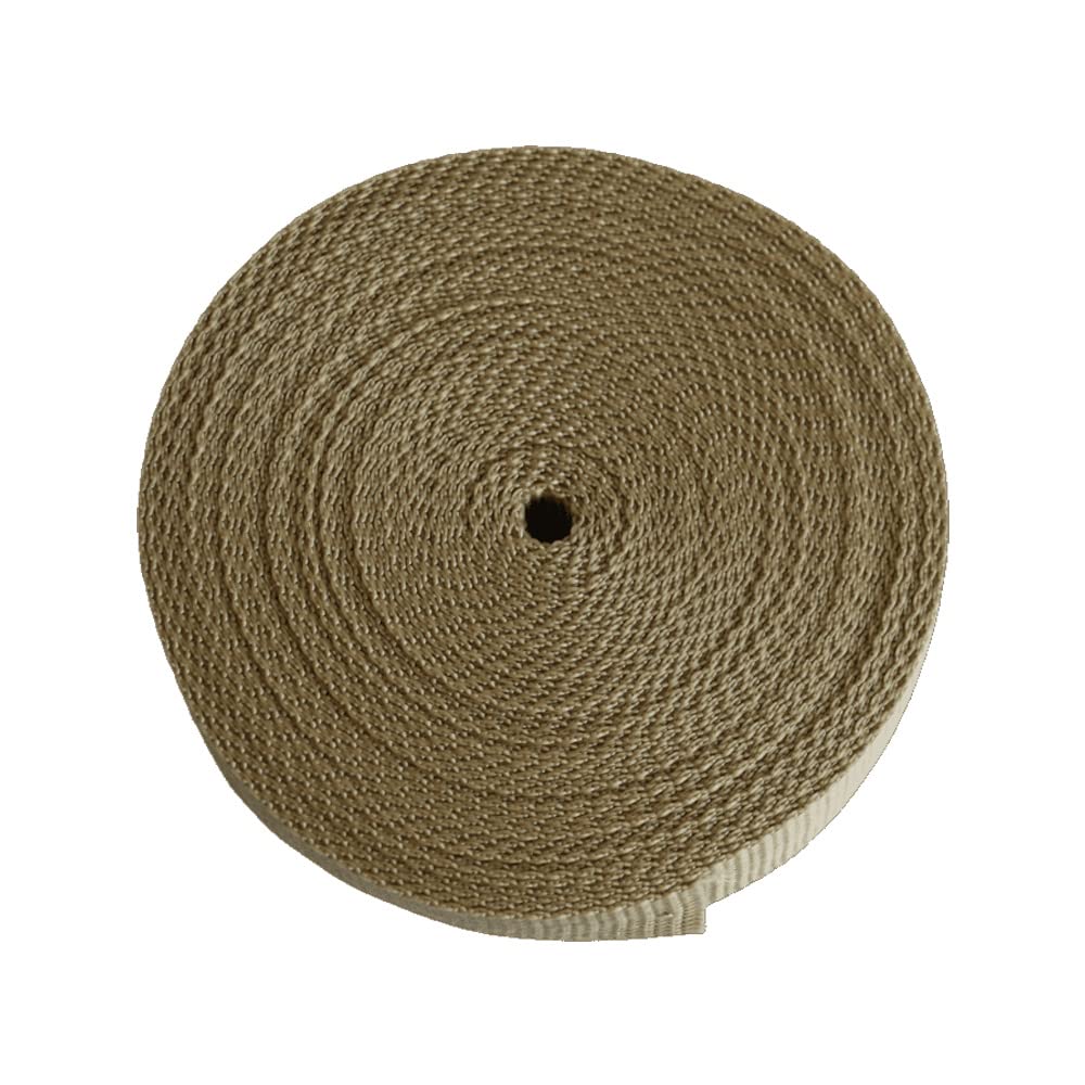 Polypropylene Webbing Straps 20mm 25mm 30mm 38mm 40mm 50mm Tape Backpack Luggage Straps Crafts Outdoor DIY Colours Lengths (38mm/5m, Beige)