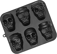 Vista 1 de FreeNFond Moldes de la cacerola de la torta del cráneo de la hornada de Halloween, lata de la torta