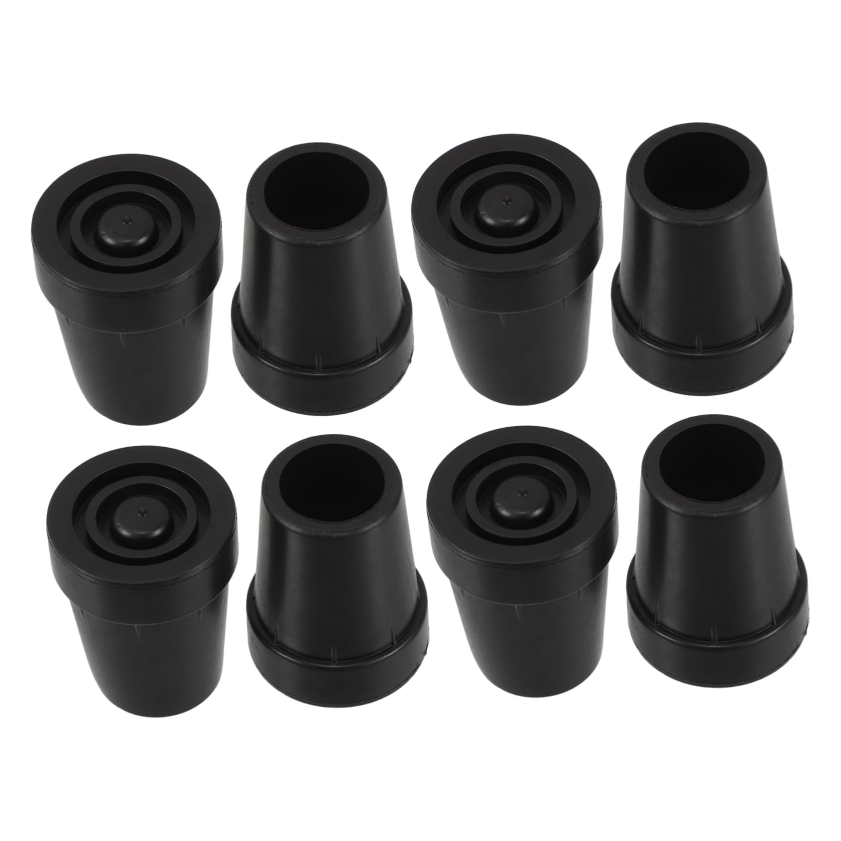 NOLITOY 8pcs Walking Cane Foot Cover Slip Resistant Cane Tips Easy Installation for Elderly