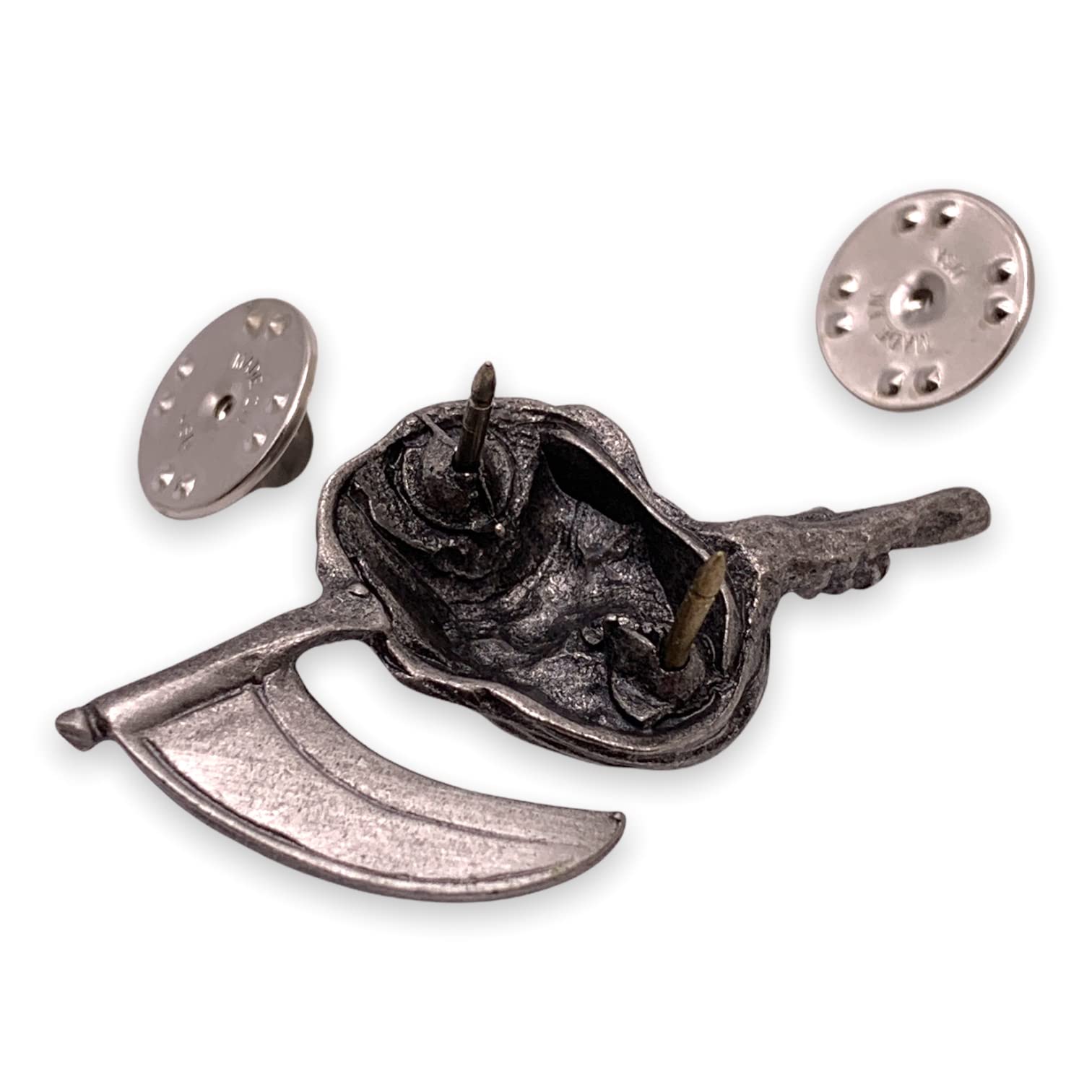 StockPins Grim Reaper Lapel Pin – Detailed Metal Pin for Biker Jackets, Vests, and Backpacks – Made in USA