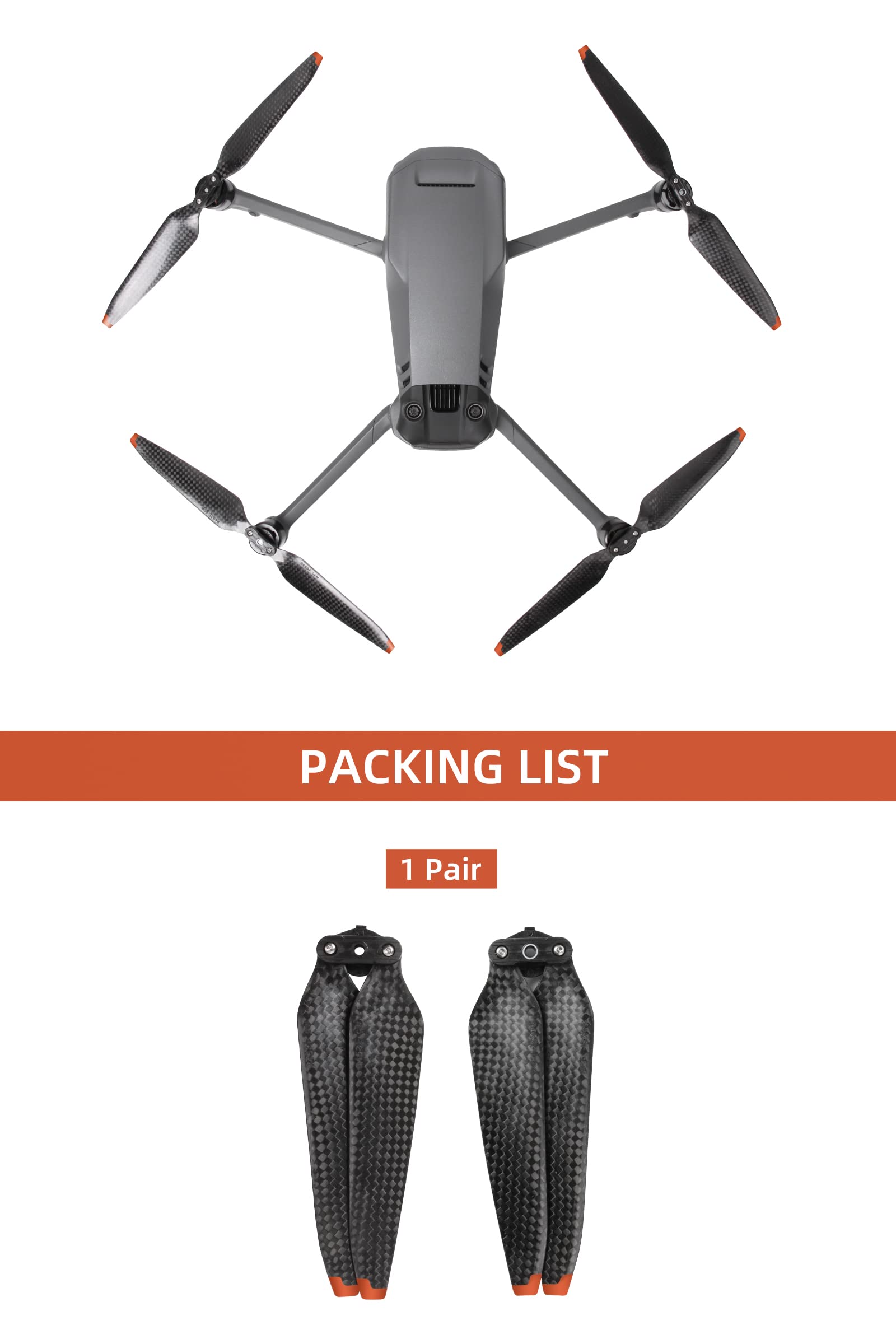 Quick Release Drone Propeller Carbon Fiber 9453F Propeller Spare Parts for DJI Mavic 3 Drone Replacing