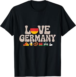 Lustige Deutschland Flagge Liebe Deutsche Flagge I Love Germany Memes T-Shirt