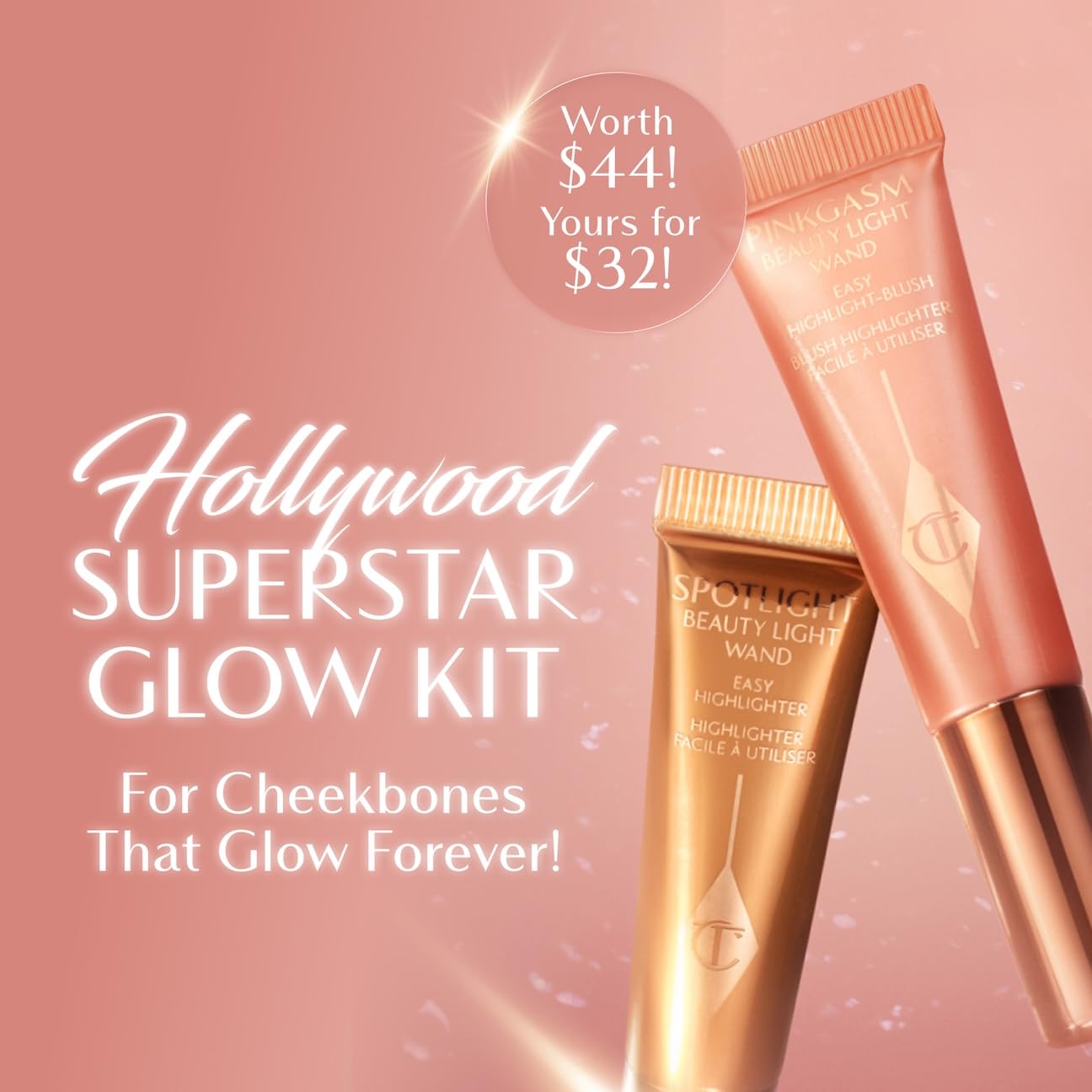 Charlotte Tilbury Beauty Light Wand Liquid Highlighter Makeup - Soft-Focus Highlighter & Blush for Cheeks - Pearlescent, Weightless Radiant Finish - Image 2