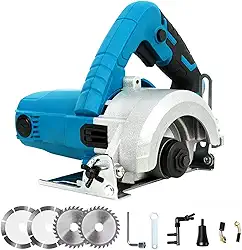 Serra Circular 1200W, 12800 RPM, 110V, Corte Preciso em Mármore e Madeira, diâmetro da lâmina de 114 mm, Leve e Ergonômica (3,65kg) - Ideal para Profissionais e Entusiastas de Bricolagem