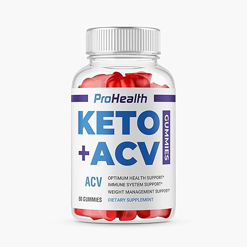 ProHealth Keto ACV Gummies - Fórmula de control de peso de vinagre de sidra de manzana optimizada Pro Health (60 gomitas)