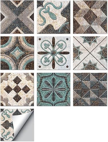 Miniatura 2 de Adhesivo grueso para azulejos de despegar y pegar, pegar en azulejos de pared para cocina, azulejos de pared, calcomanías de papel tapiz para baño,