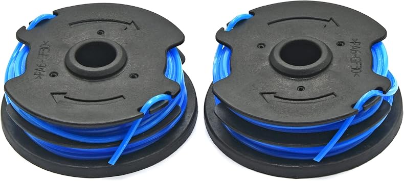2 Pack 0.065 Inch 7-Sided String Trimmer Line 2 Spools Fits Harbor Freight 20115E-B Bauer Corded 5.5 Amp 15 Inch String Trimmer 57610