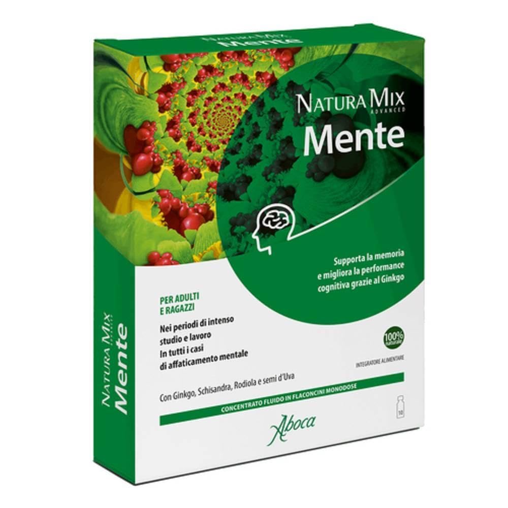 Natura Mix Advanced Mente Aboca 10 Flaconcini Da 15g