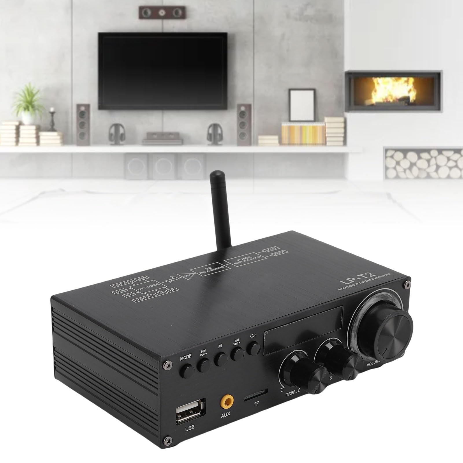Amplificatore per Prestazioni Hifi, 5.1 Stereo -Slower -E eq Control per Home (Spina europea)