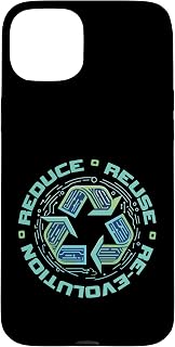 Reduce Reuse Revolution Recycling Symbol Impact Case for iPhone 15 Plus