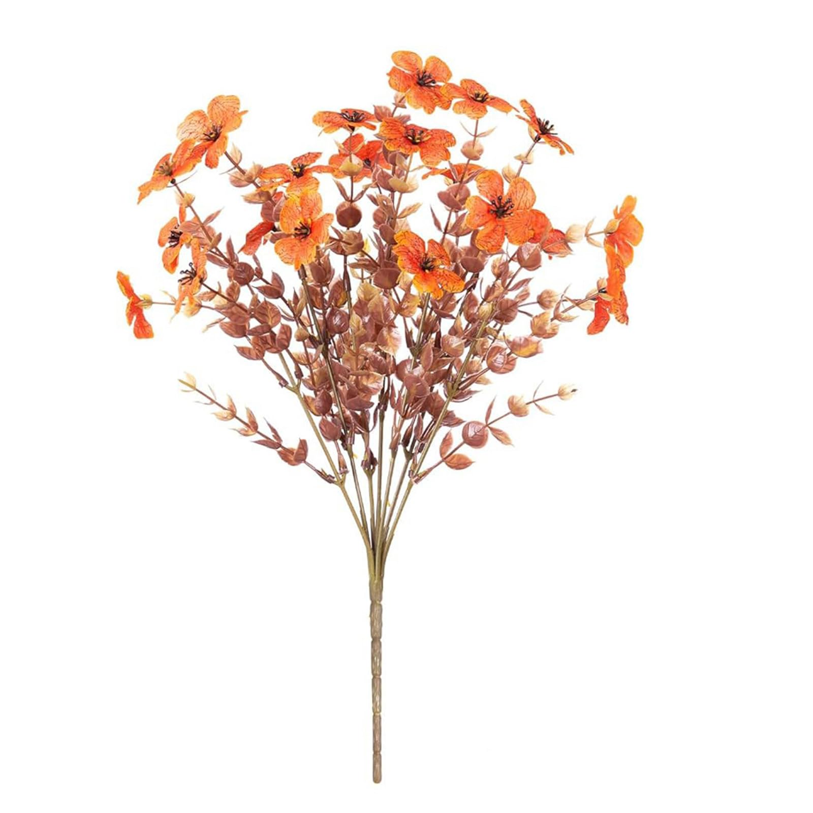 YUGSHNKFC Decorative 5 Prongs Artificial Violets Plant with Natural Looking Flower Seasonal Blossomy Arrangements for Indoor Use Seasonal Blossomy Arrangements