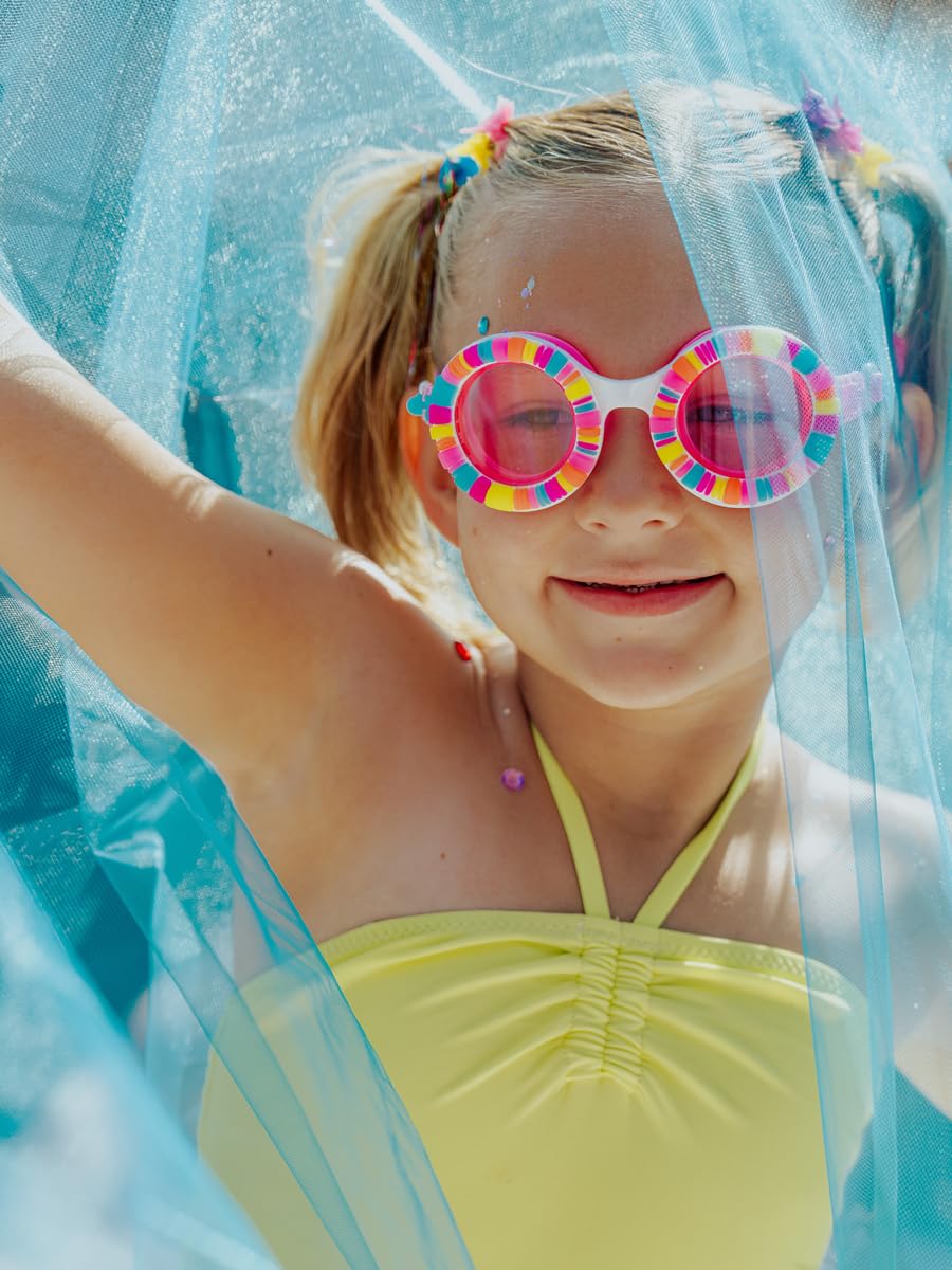 Bling2o Lunettes de Natation Enfant Bestie – 6 ans+,100% Silicone, Protection UV & Anti-buée, Sans Latex, Sangle Réglable