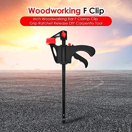 Sargentos Carpintero 10pcs Abrazadera de 4 pulgadas Woodworking F Clip Clip Grip Rápido Ratchet Liberación Barra de barra DIY Carpintería Herramienta de mano Sargentos De Apriete (Size : 10pcs)
