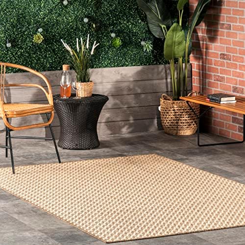 Amazon.com: nuLOOM Camryn Herringbone Indoor/Outdoor Area Rug - 4x6 ...