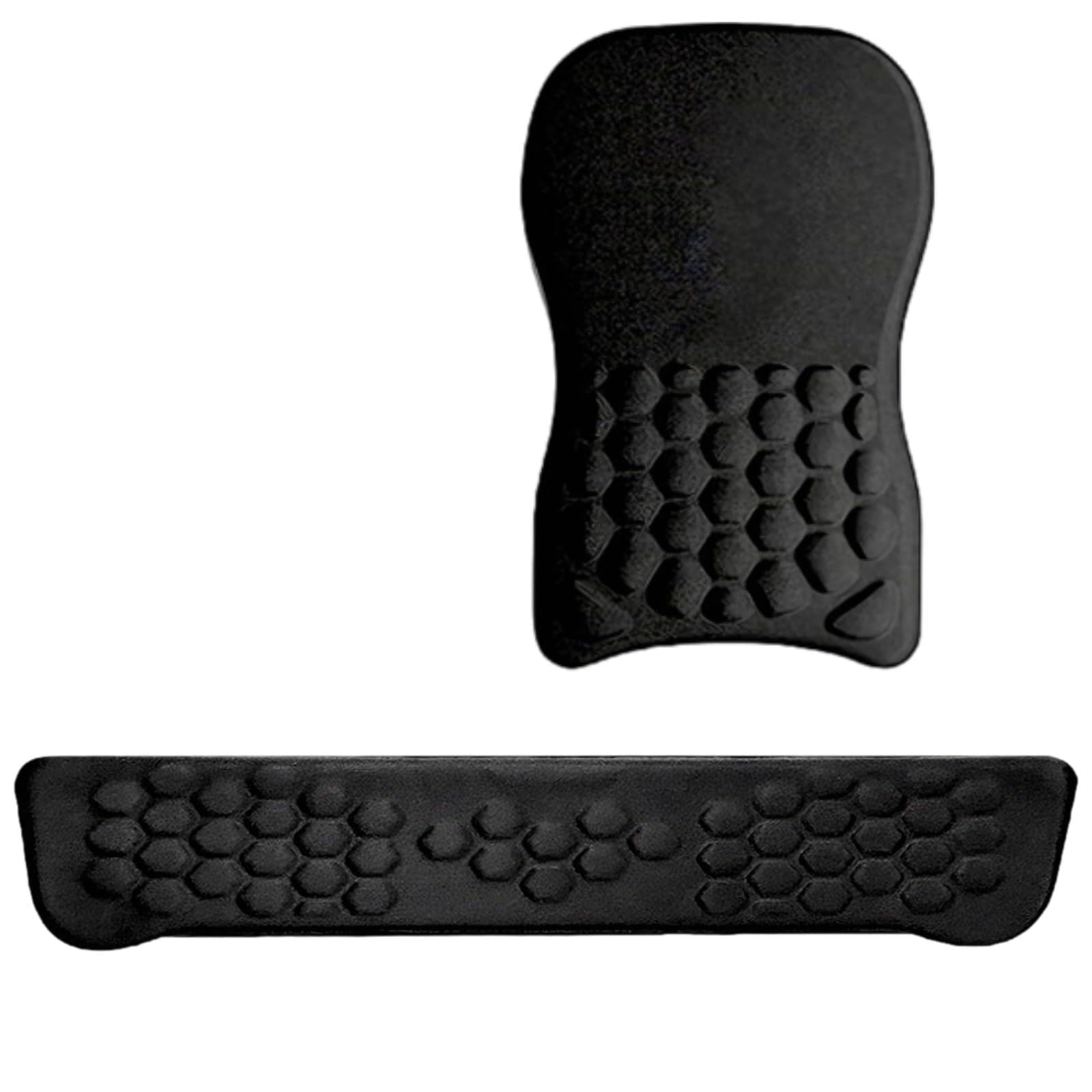 Handgelenkauflage für Tastatur und Mauspad-Set, ergonomische Handgelenkauflage für Tastatur mit Massage-Noppen, Komfort bei Karpaltunnel, inklusive Untersetzer, rutschfeste Basis