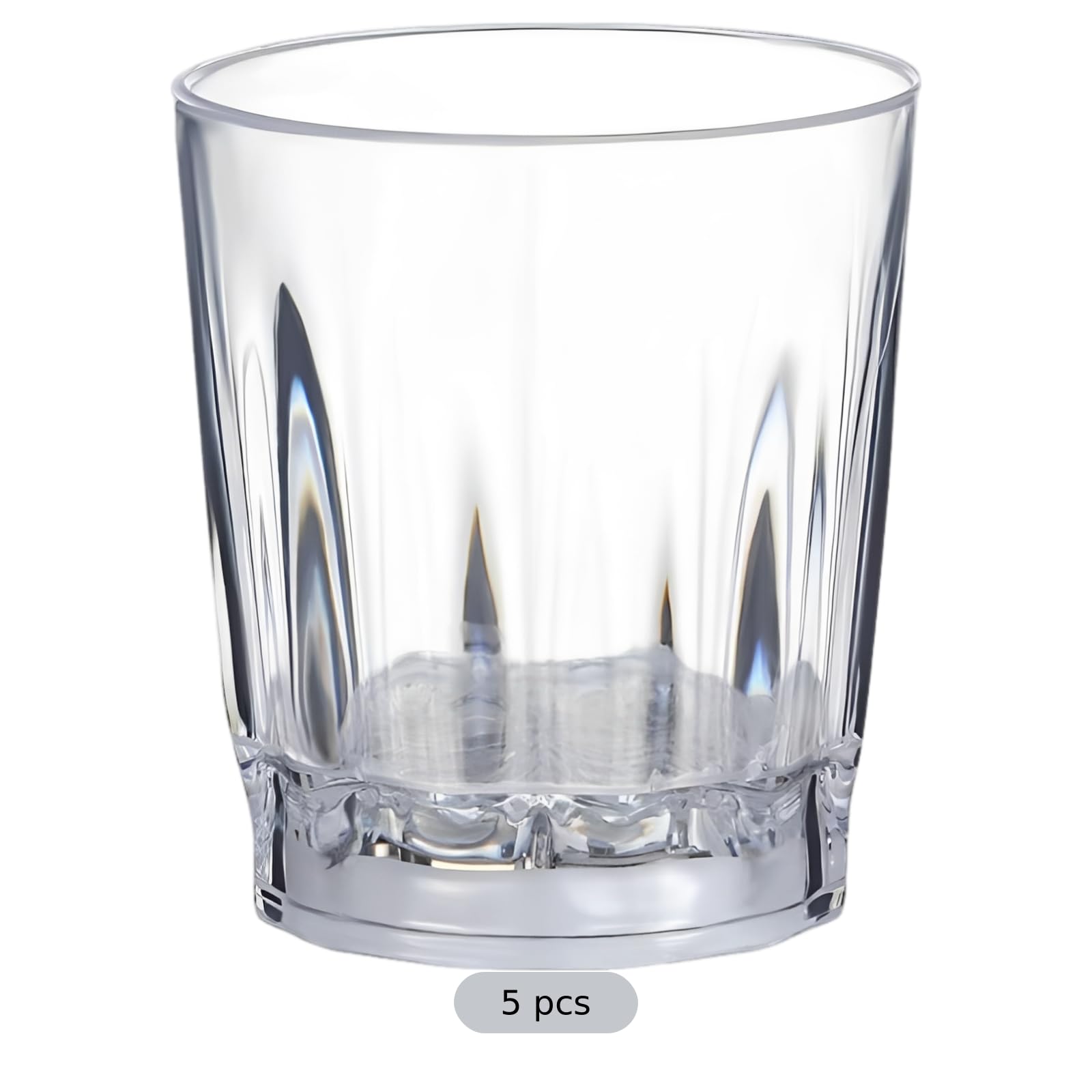 Lot de 5 verres à shot LED, gobelets lumineux en acrylique avec éclairage multicolore changeant, accessoires de fête pour bar et discothèque, 5 x 5,4 cm