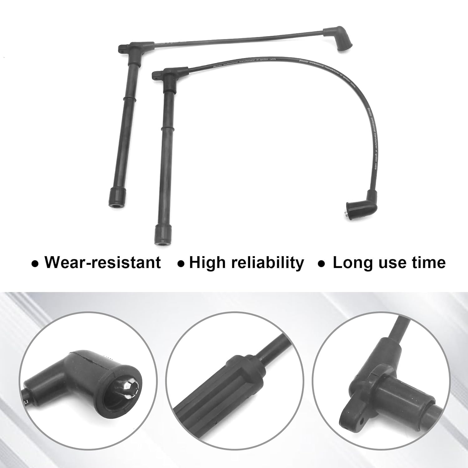 19307639 6Pcs Spark Plug Wire Set Ignition Spark Plug Wires Replacement for GM Replacement for Ford Replacement for Honda Replacement for Nissan Replacement for Toyota