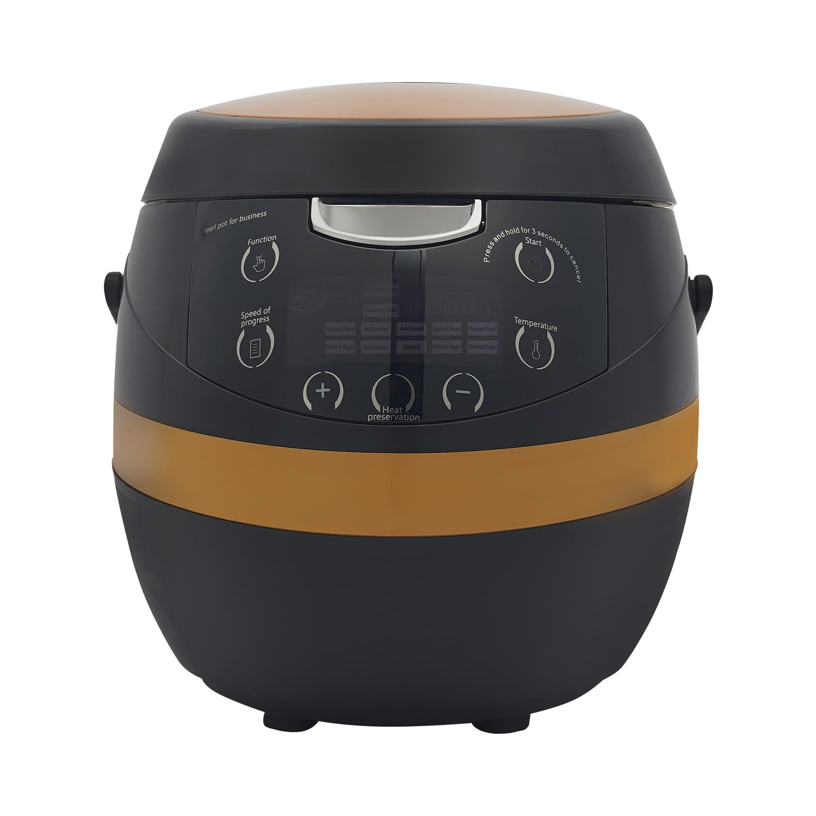 Pot de perles automatique 8 l - Cuiseur commercial - Machine à tapioca - Faitout à tapioca - Boba - Perles - Cuiseur à perles - Machine à thé à bulles - Avec 12 minuteries