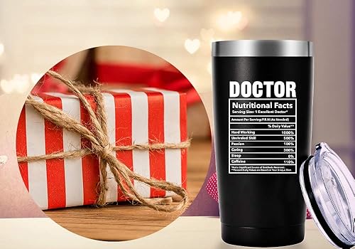 Miniatura 7 de AMZUShome Taza de datos nutricionales para médicos, regalos de graduación de la escuela de medicina. Aprecio, cumpleaños, regalos de Navidad para