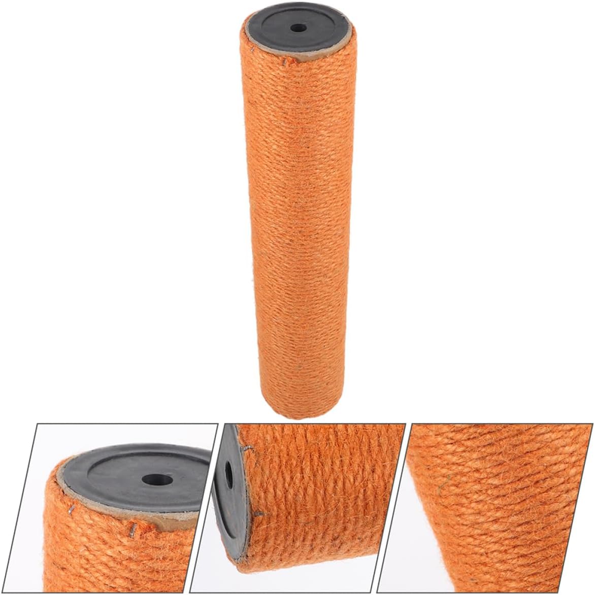 2pcs Cat Scratch Post Replacement Jute Rope Sturdy Wooden Climbing Post for Indoor Cats Wear-Resistant Scratching Toy