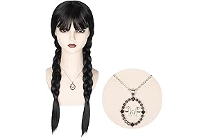 Seductive Night Costume: Hauntingly Beautiful Long Black Braided Wig