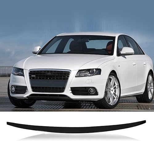 Acmex Alerón de maletero real compatible con A4 B8 2009-2012, estilo V High Kick Duckbill (estilo negro brillante)