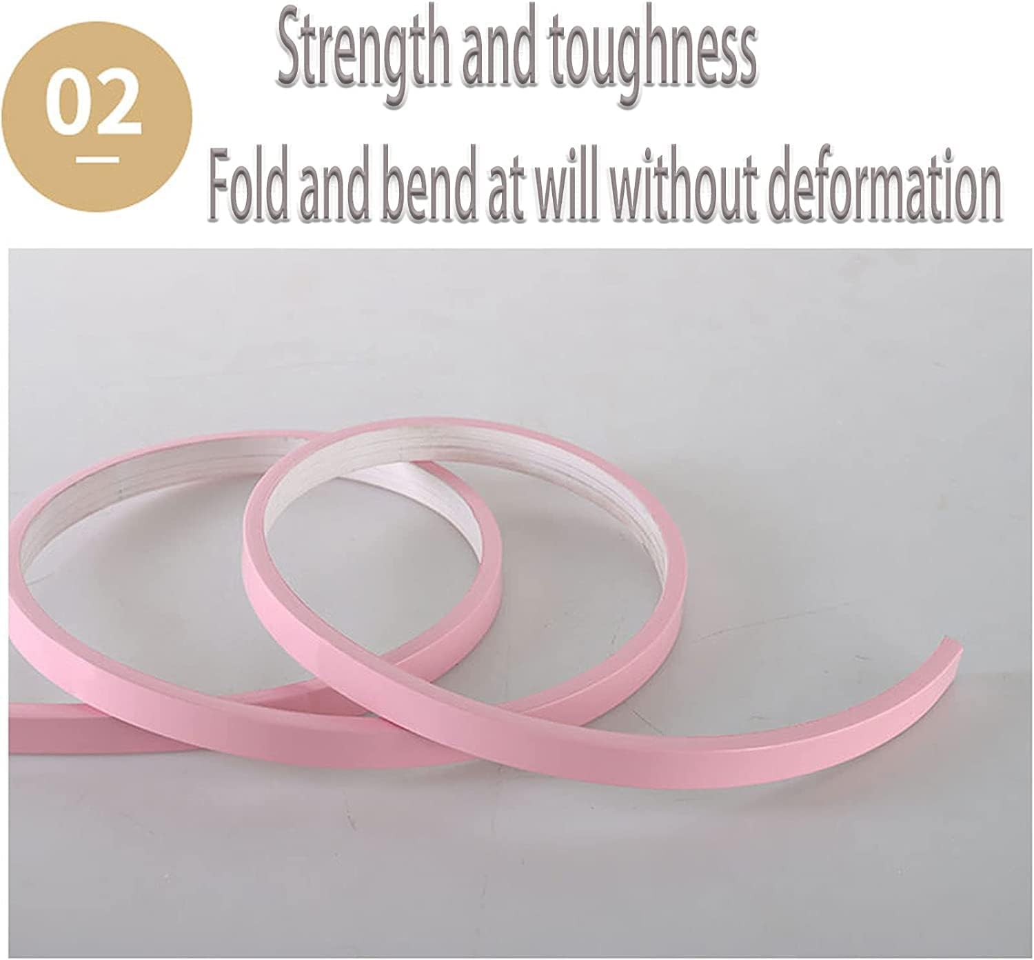 WANGZHENG Collapsible Shower Barrier,Bathroom Water Dam Shower Barrier,Silicone Kitchen Water Blocking Self Adhesive Sealing Strips-Gold 5M||0.7CM*2CM