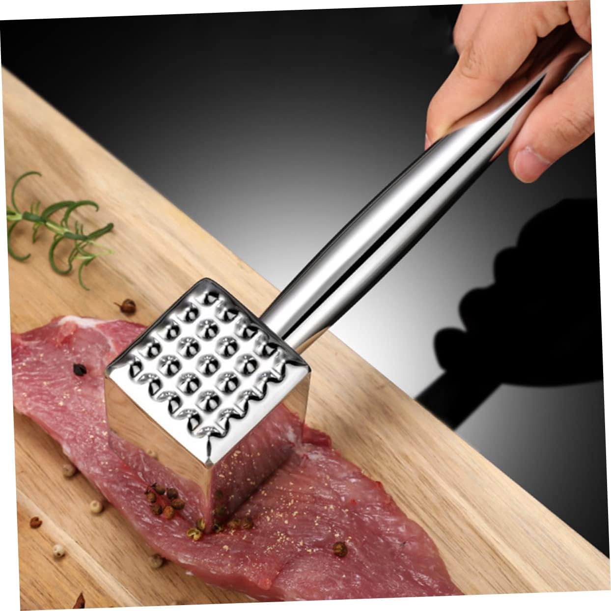 Luxshiny Beef Tenderizer Hammer Meat Mallet Steak Perforator Meat Tenderizer Tool