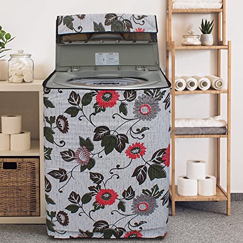 Image of DREAM KING Waterproof & Dust-Proof Top Loading Fully Automatic Washing Machine Cover Suitable for 8 kg, 8.2 kg, 8.5 kg (66 x 102 x 66 cms)