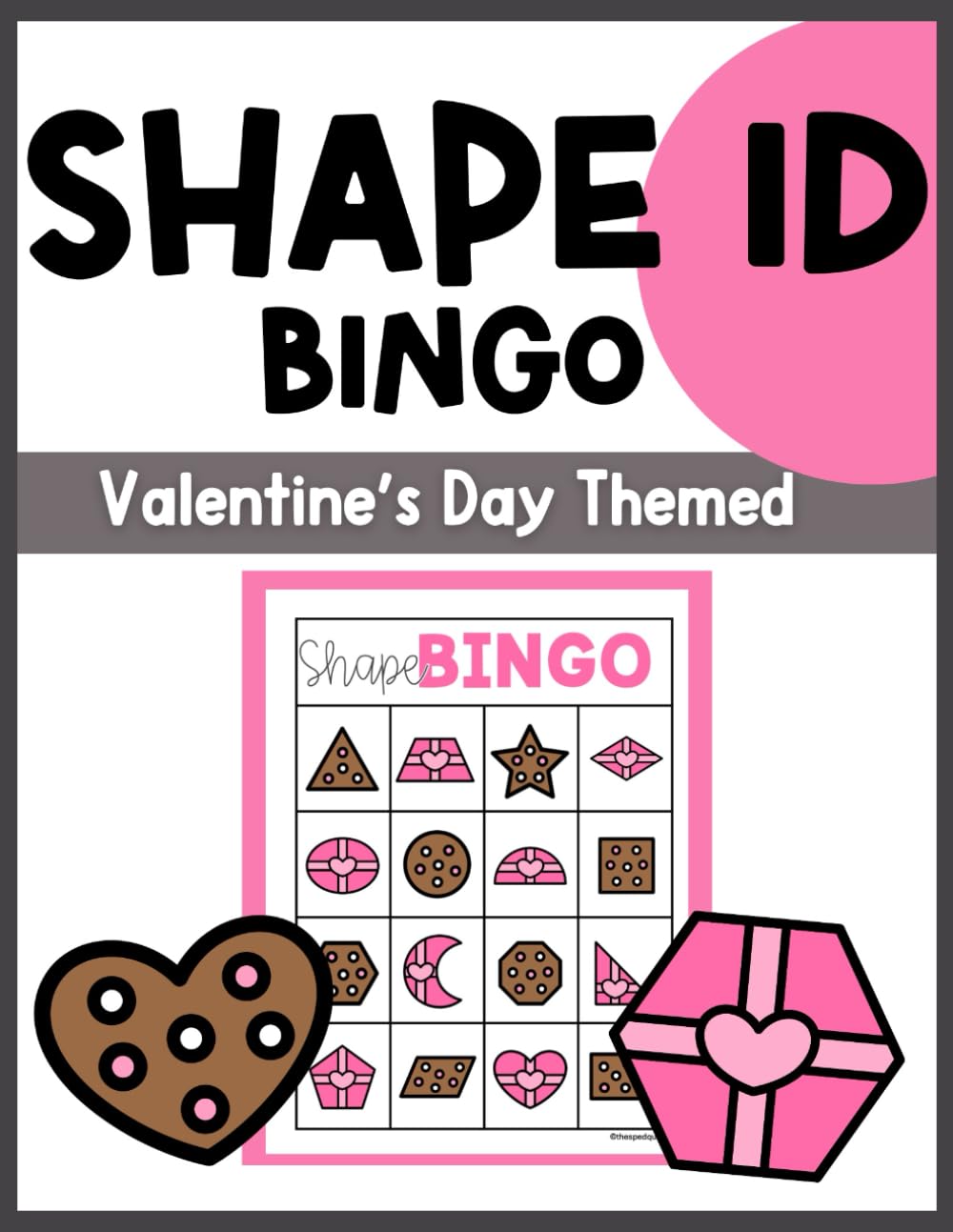 2D Shape Bingo Winter Penguin Themed Math Game