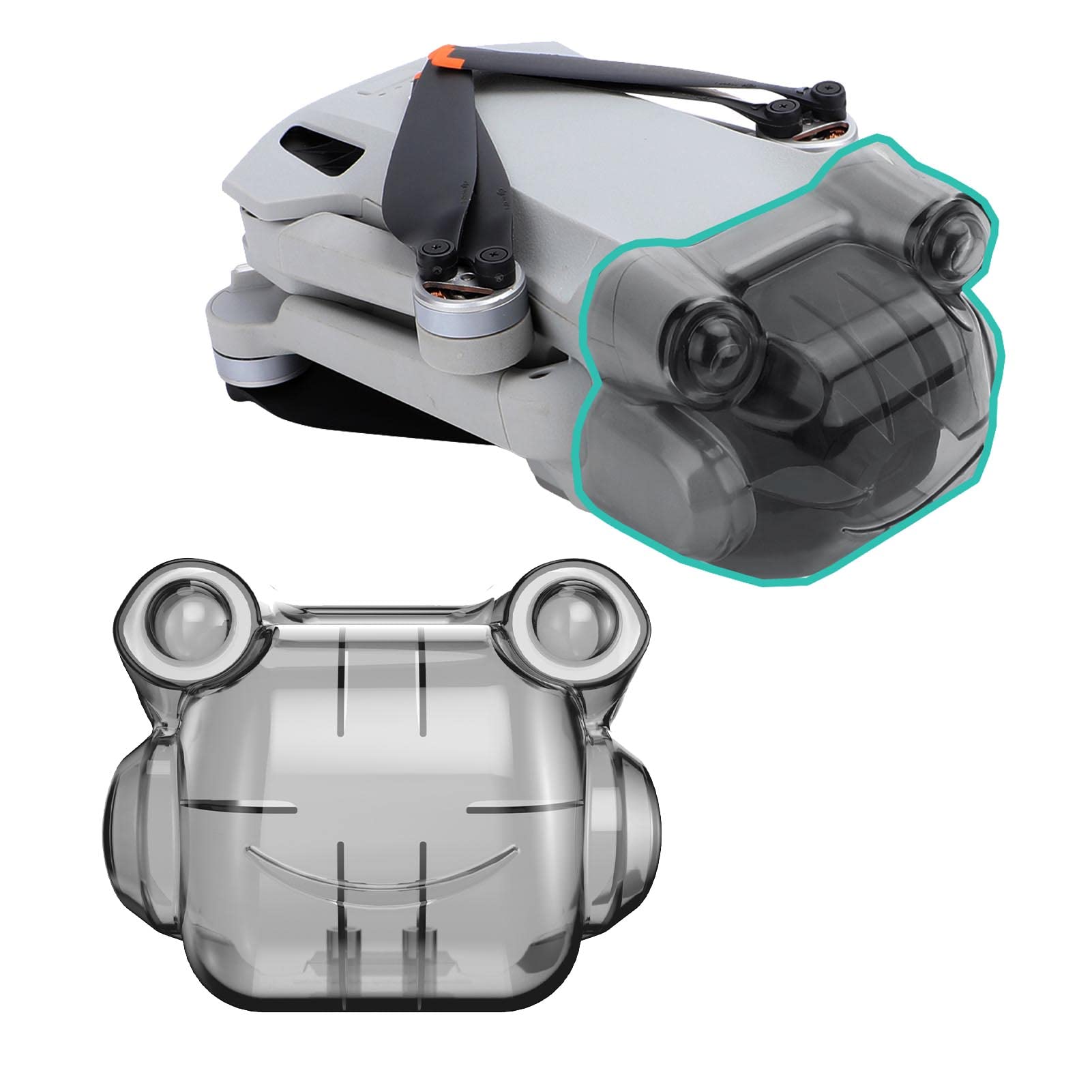 Kimyoaee Mini 3 Pro Lens Cover Cap Gimbal Protector for DJI Mini 3 Pro Camera Drone Accessories Lens Guard Case Look Sunshade Sun Hood