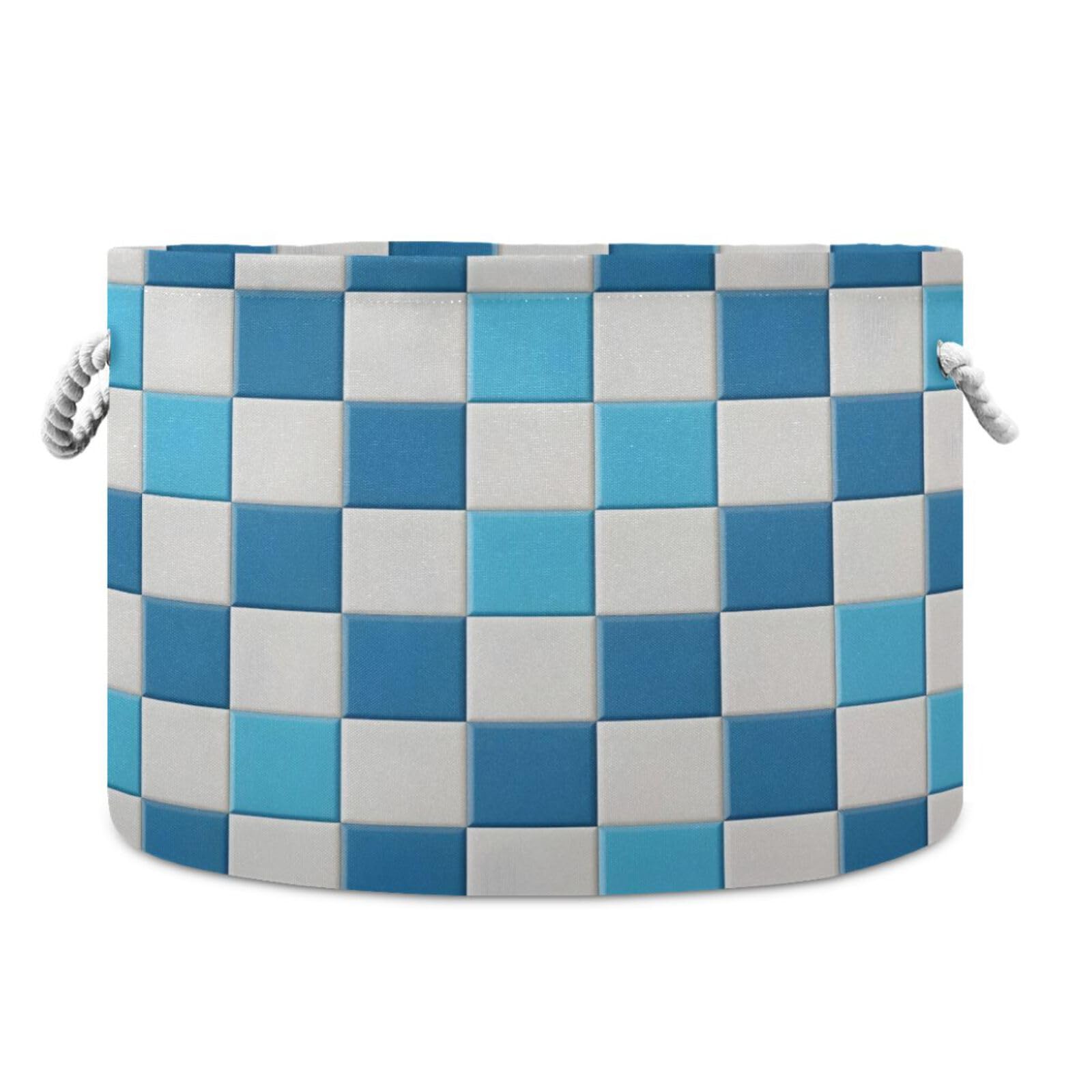 DUOBU Large Cotton Rope Basket Round Storage Basket ?? (31) Laundry Hamper for Toys,Blankets,Nursery,Laundry 20x14 in