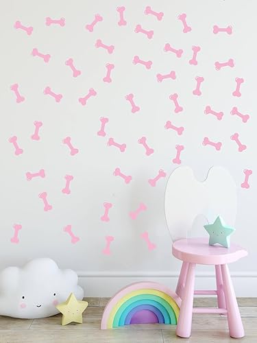 Miniatura 2 de Juego de 40 calcomanías de pared de huesos para decoración de espacio de perro, calcomanías de pared de hueso de perro, casa de cachorro, hogar,