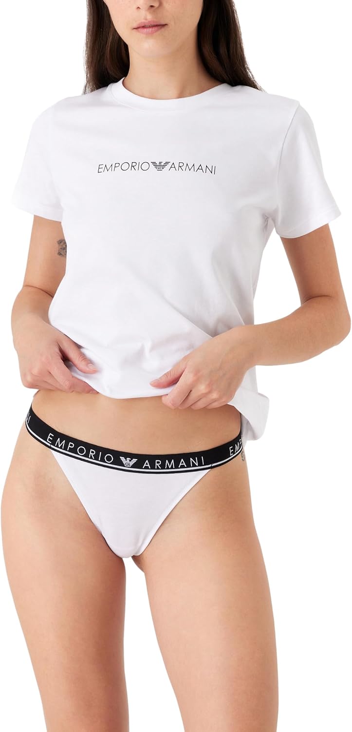 Emporio Armani Women's Iconic Logoband 2 Pack T-Thong - Image 2