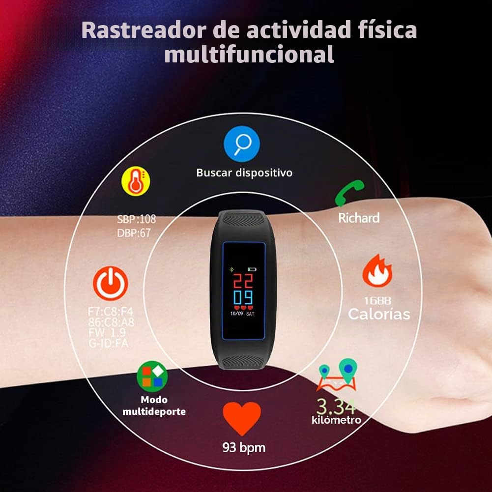 Cámara Espía Oculta Deporte Pulsera, Cámara Espía Inteligente Reloj, Mini Video cámara espía Actividad Rastreador, 1080P Videocámara Smartwatch con Pulsómetro para Teléfono