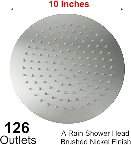 Miniatura 2 de NearMoon Cabezal de ducha de lluvia, diseño ultrafino, aumento de presión, impresionante algo de experiencia, cabezal de ducha de acero inoxidable