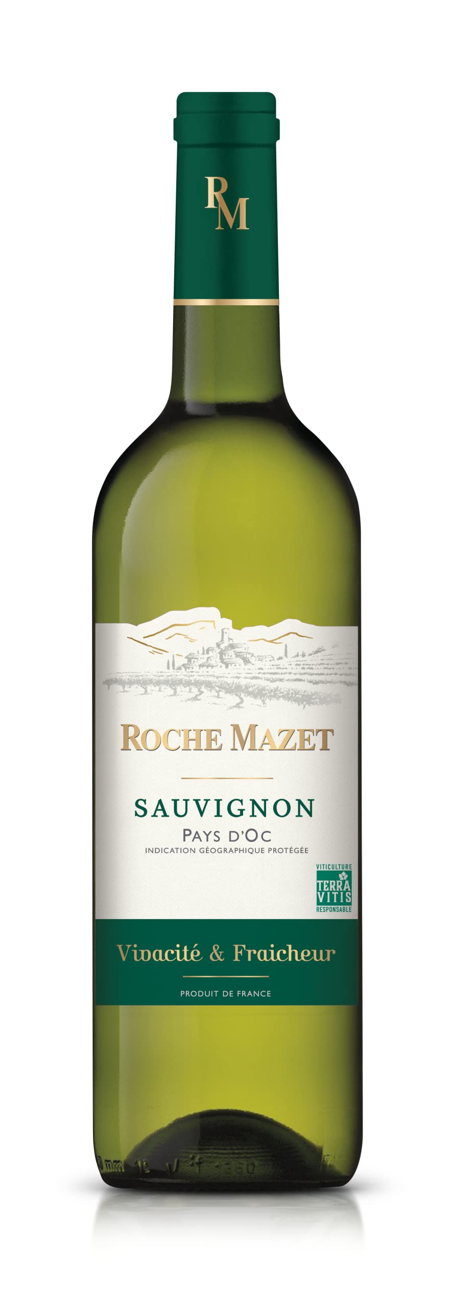 ROCHE MAZET - Sauvignon, Vino blanco, IGP Pays d'Oc, Terra Vitis, 6 botellas x 75 cl