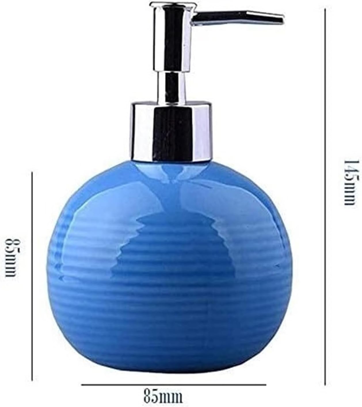 Lotion Soap Dispensers Ceramic Hand Bottle Shower Gel Shampoo Dispenser Hotel Bathroom Bathroom (Noir One Size)