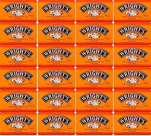 TWENTY FOUR BARS of Wrights Traditional Soap Bar 125g by Wright's