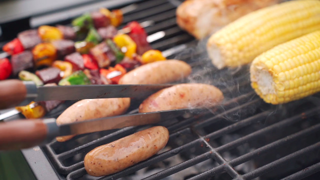 Set Barbecue 19 Pezzi John Lewis In Custodia Argentata - Nuovo, Scatola Aperta