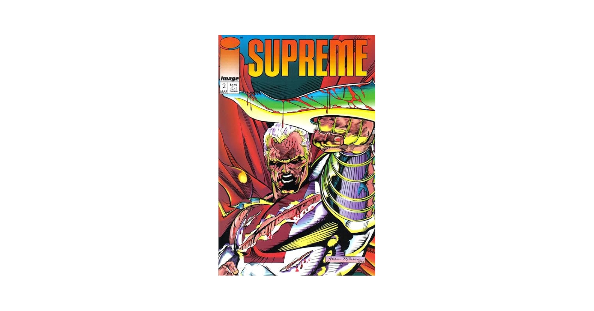 Amazon.com: Supreme #2 VF ; Image comic book | Rob Liefeld