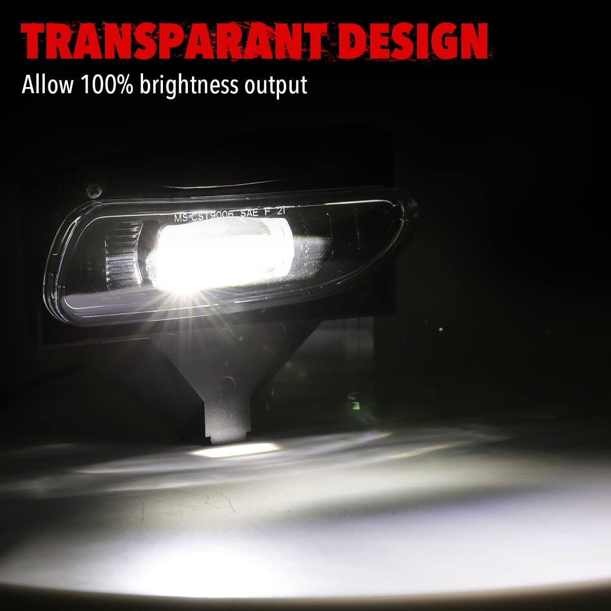 LED Fog Lights Compatible with Ford Mustang 99-04 1999 2000 2001 2002 2003 2004, Fog Light Assembly with 880 12V LED Bulb