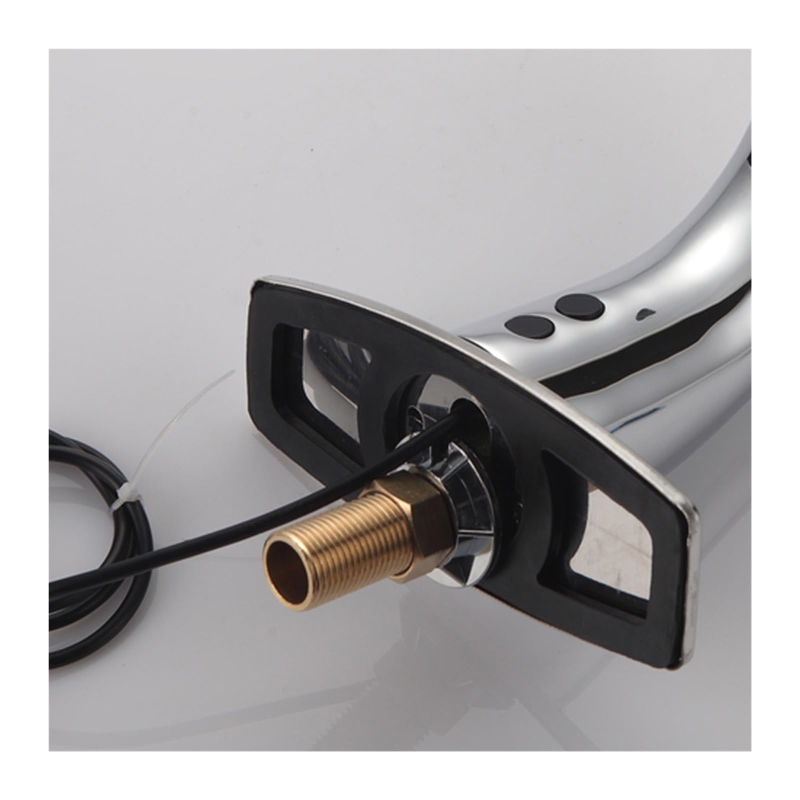 Robinet de lavabo de salle de bain automatique robinets corps mélangeur en laiton complet eau froide et chaude AC 220 tension et puissance d'économie de batterie Dc 6 v