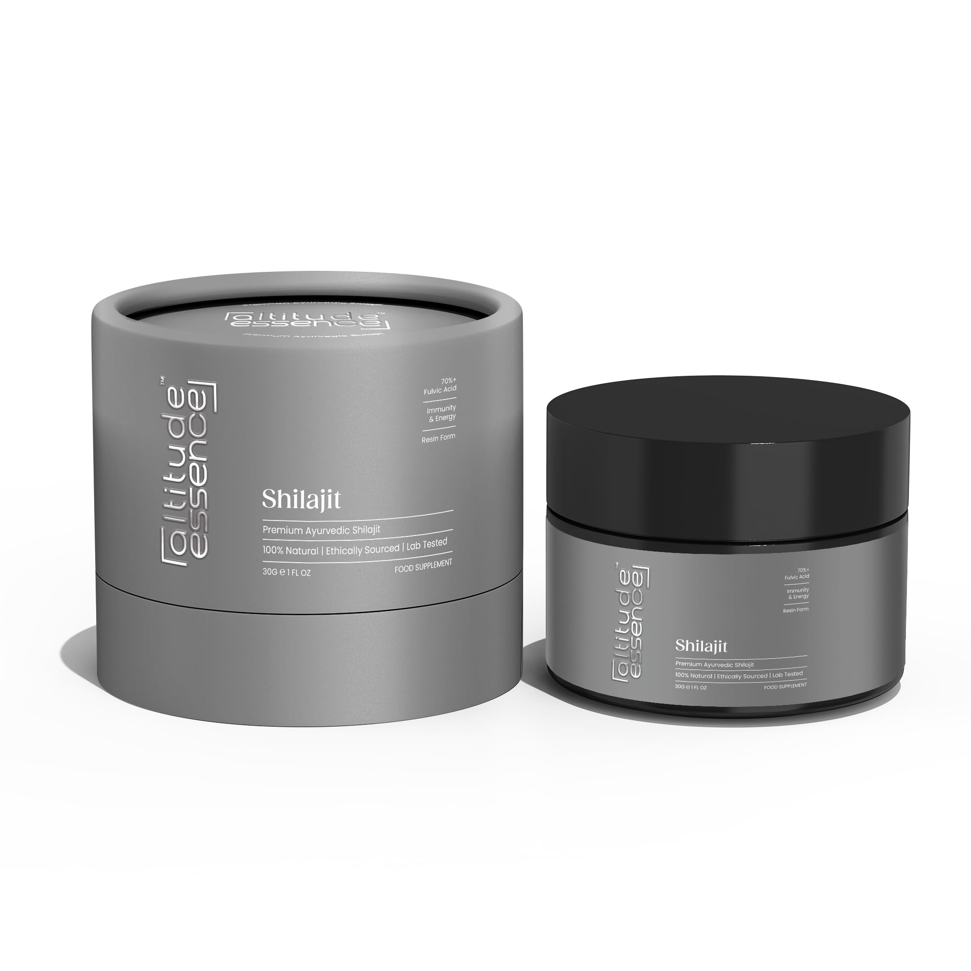 Shilajit, Pure Himalayan Organic Shilajit Resin, High Potency Gold Grade 85+ Trace Minerals & Fulvic Acid for Energy, Metabolism & Immune Support Supplement for Men & Women. (30g)