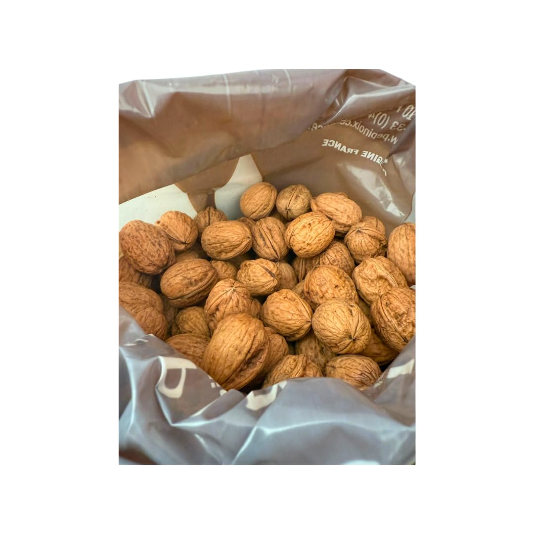 BAMELO® Französische Walnüsse,unbehandelt, intensiv aromatisch, helle Innenfrucht, frische Ware aus neue Ernte, 5 KG Großpackung