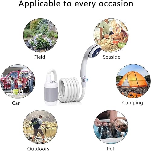 Miniatura 4 de Iron Hammer Ducha portátil para acampar Ducha al aire libre Ducha eléctrica de mano