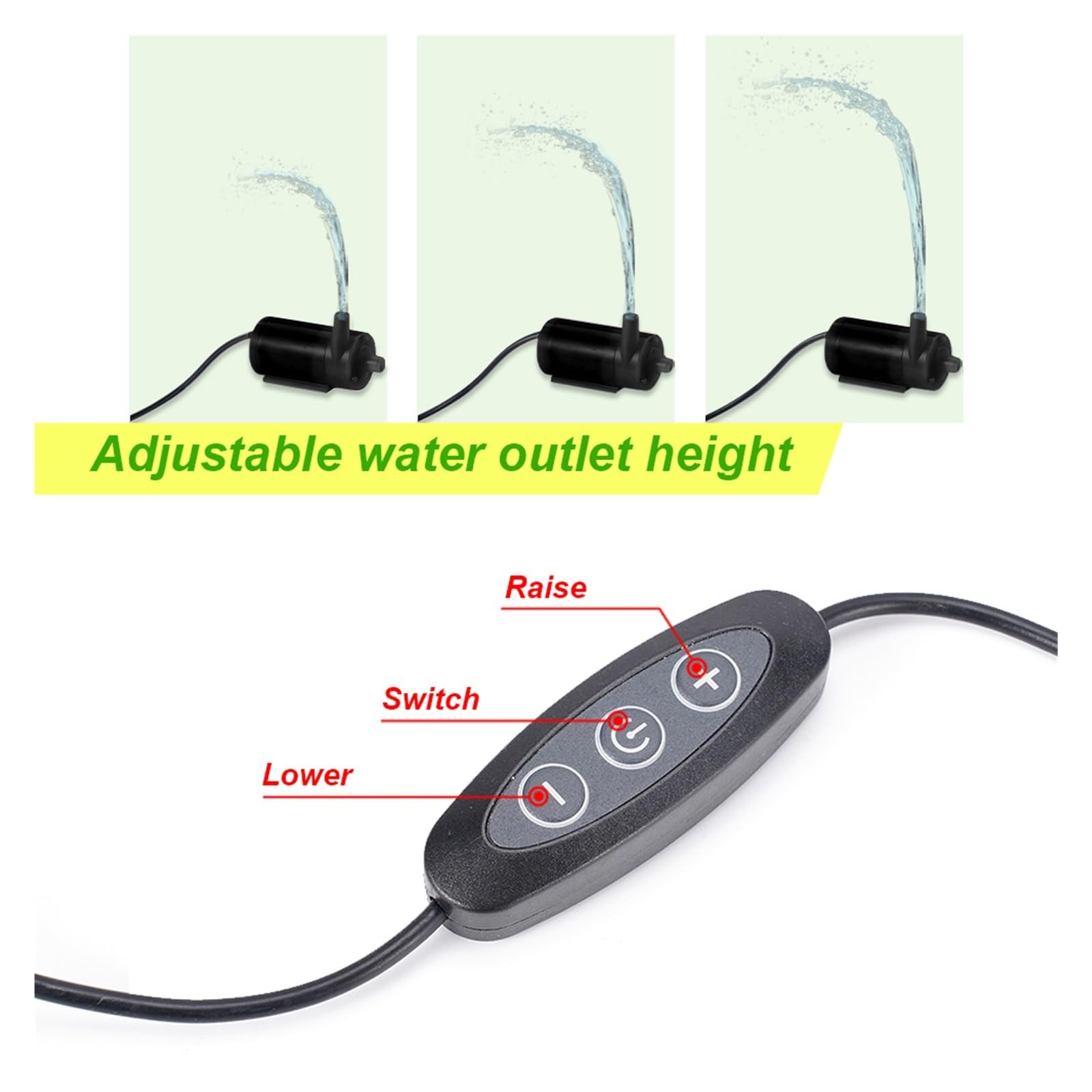 Fontana Solare da Giardino Esterno, 10W Mini Pompa Fontana Solare Pannello Solare Alimentato Pompa Acqua Acquario Fontana Stagno Giardino Spruzzatore Acqua Spruzzatore Pompa Sommersa